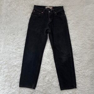 Y2K 90s Vintage Baggy Loose Levi's black relaxed fit jeans 29x30